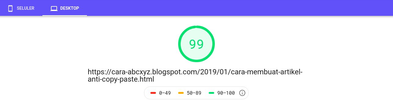 Skor Google Pagespeed Insight dengan Hyvor Talk