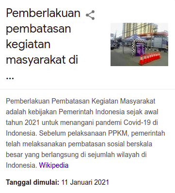 Apa itu PPKM?