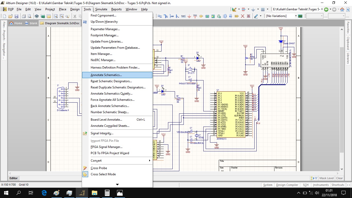 Annotate Schematic... (Klik untuk memperbesar)