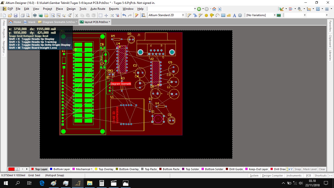 mengatur Room PCB