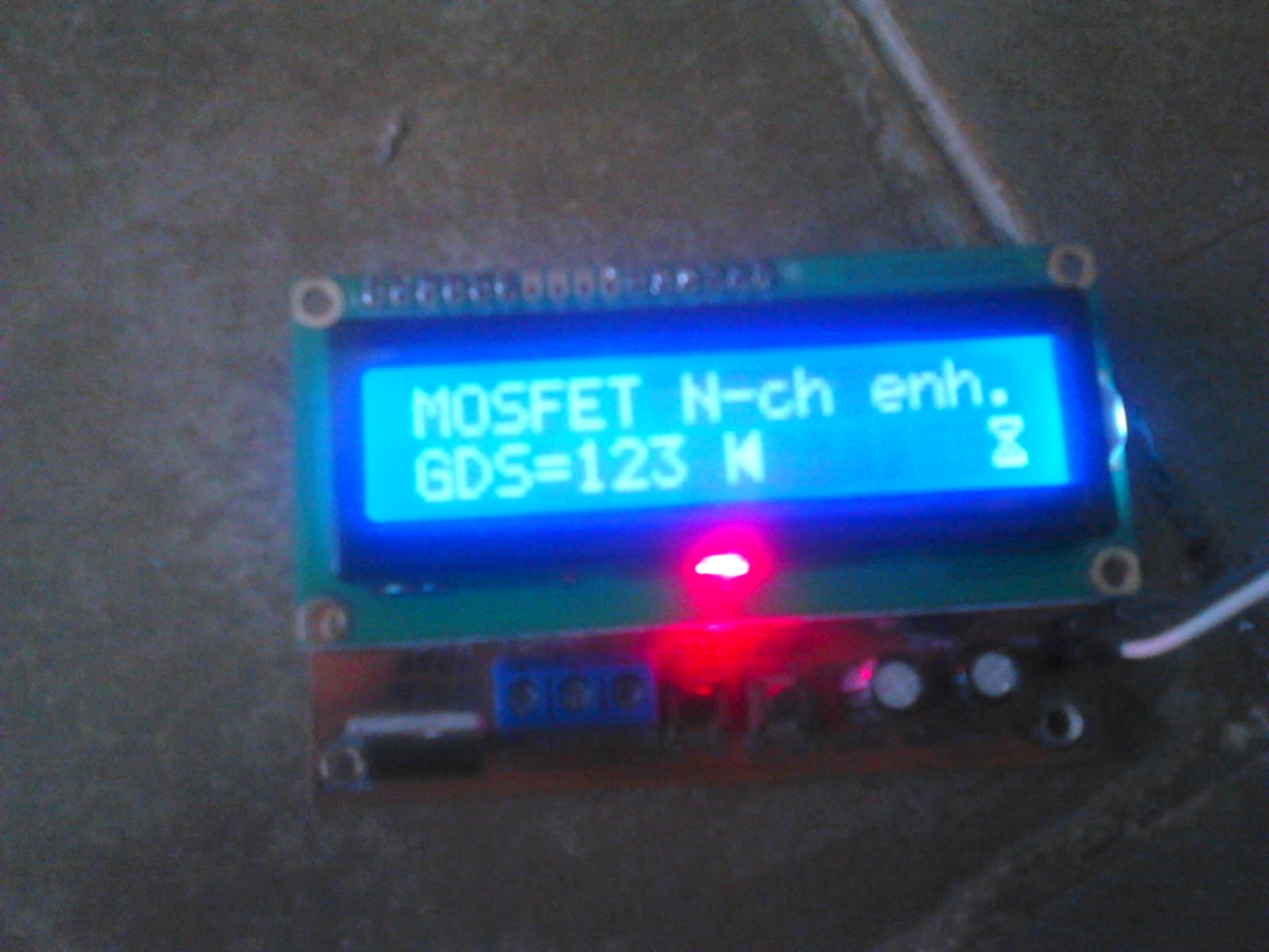 Komponen yang diuji MOSFET IRF540